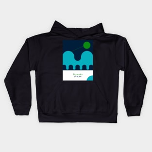 Further favourite shapes print Kids Hoodie